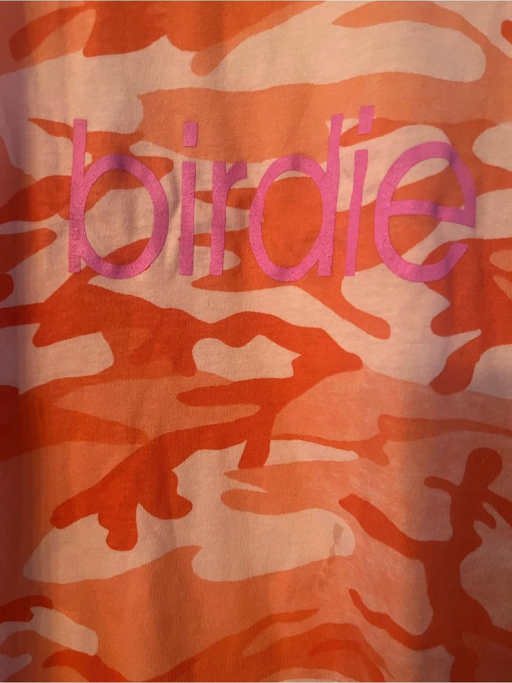 Women’s GOLF “Birdie” Camo Short Sleeve Tee- great for golf team! $25each S/M/L